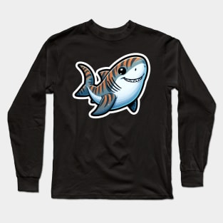 Shark Critter Cove Cute Animal A Splash of Forest Frolics and Underwater Whimsy! Long Sleeve T-Shirt